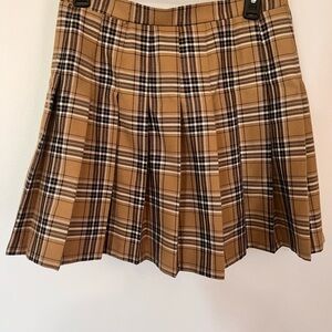 Wild Fable Tan Plaid Mini Skirt